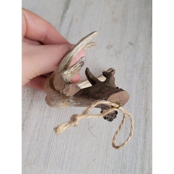 Unique woods deer antler pine cone bug Outdoorsman ornament Xmas - Picture 5 of 6